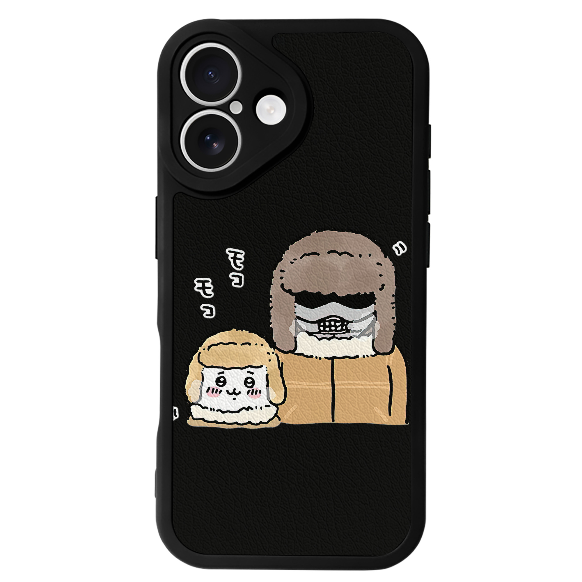 （画像用） ちいかわ 労働の鎧さん Chii-kawa Mr. Armor of Labor 【iPhone 16シリーズ対応】シリコンスマホケース（レザー調） 材質：シリコン